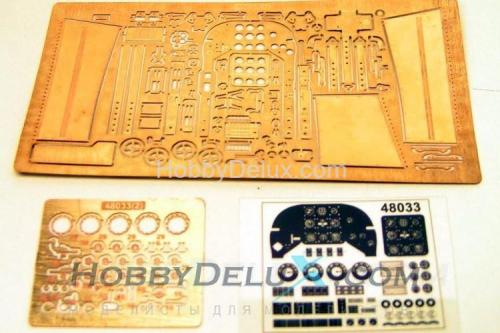 Набор для деталировки интерьера кабины самолета Як-3