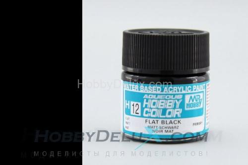 Краска акриловая Hobby Color - H012 Flat Black