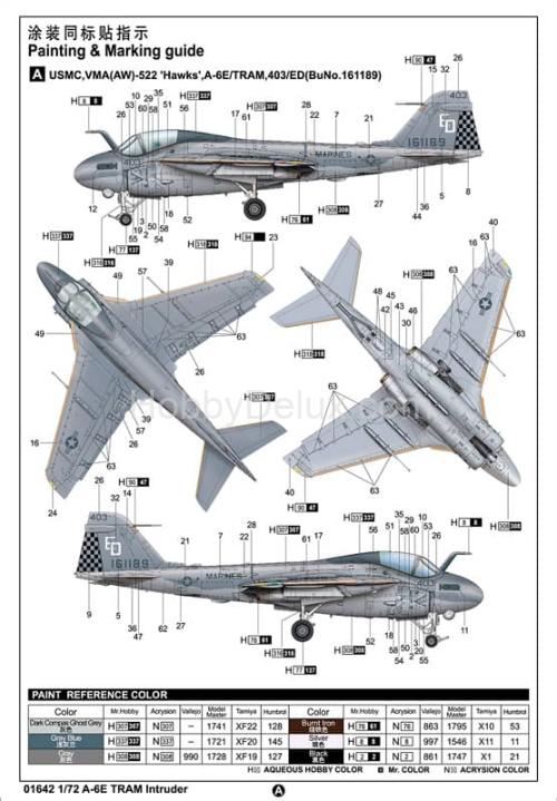 Сборная модель Grumman A-6E TRAM Intruder