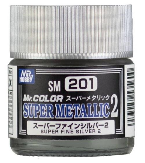 Краска Mr.Color - SM201 Super Fine Silver 2