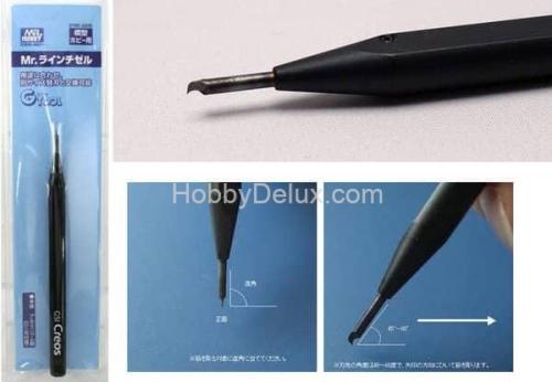 Скрайбер MR.HOBBY Mr.Line Chisel с лезвием 0.3mm