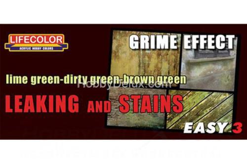 Набор красок Life Color - EASY3 Leaking and Stains GRIME EFFECT