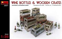 Набор деталировки MiniArt: Винные бутылки с ящиками