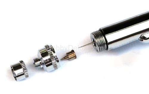 Аэрограф Jas 1180 Air Control (набор: игла, сопло 0,3; 0,5; 0,8мм)