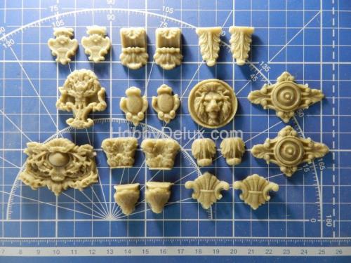 Элементы декора зданий 21 шт. Набор №1