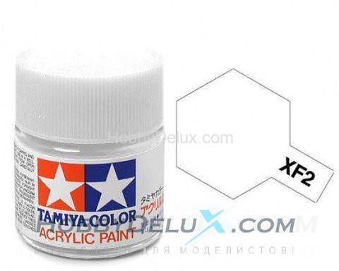 Краска акриловая Tamiya - XF-2 Flat White (Белая матовая)