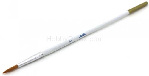 Кисть из синтетического волоса, круглая № 6, 1 шт.